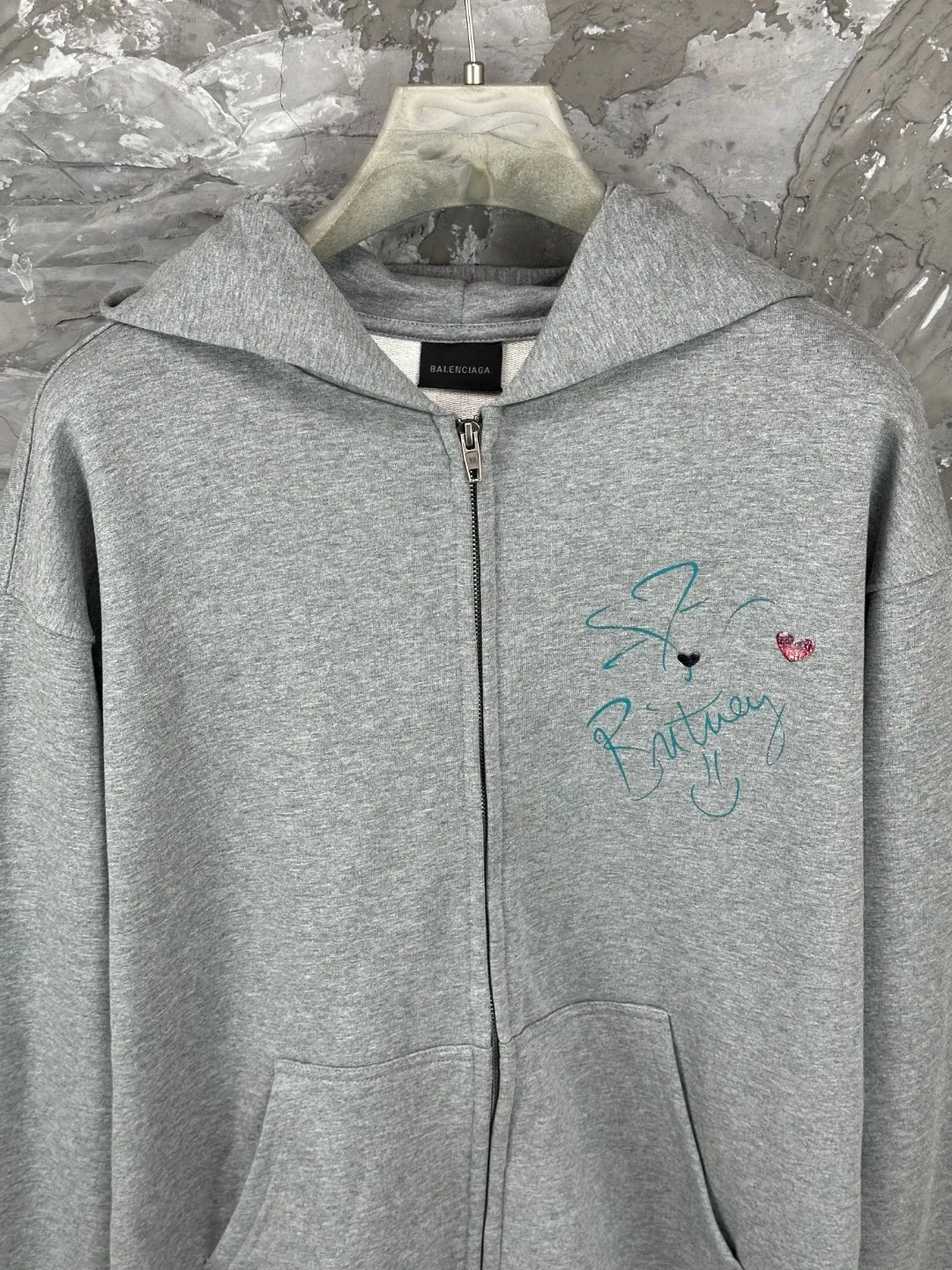 BALENCI*GA Music |Britney Series Series . . . . . . 460g . Same Style -Color：Gray -SIZE：Xs S M L 8982#
